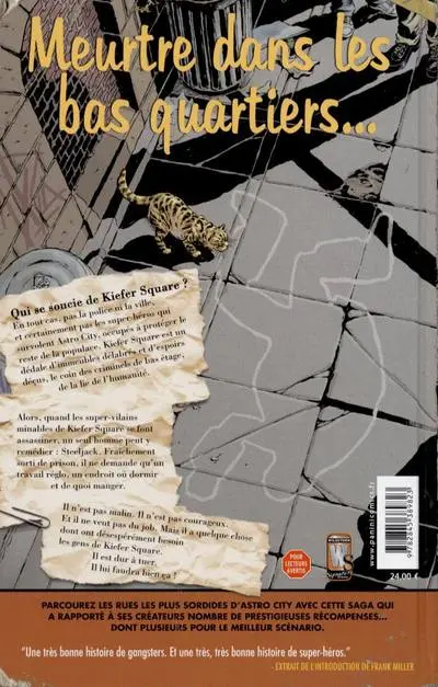 Verso de l'album Astro City Tome 4 Des ailes de plomb