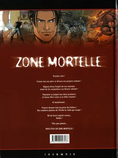 Verso de l'album Zone mortelle Tome 4 Hadès