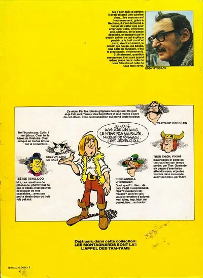 Verso de l'album Colin Colas Tome 3 L'île aux trésors
