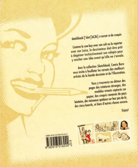 Verso de l'album Sketchbook - Comix Buro Sketchbook Guarnido