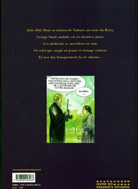 Verso de l'album Le Dernier visiteur de George Sand