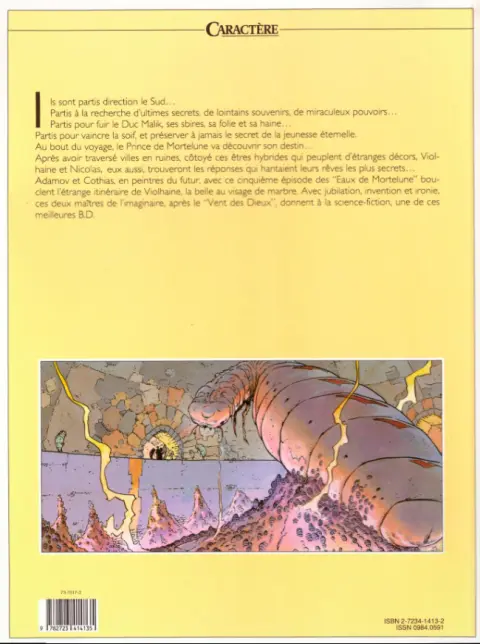 Verso de l'album Les eaux de Mortelune Tome 5 Vague à lames
