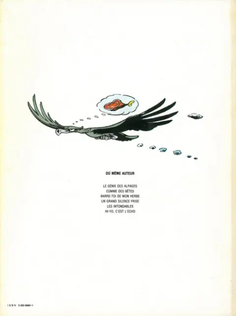 Verso de l'album Le Génie des Alpages Tome 1