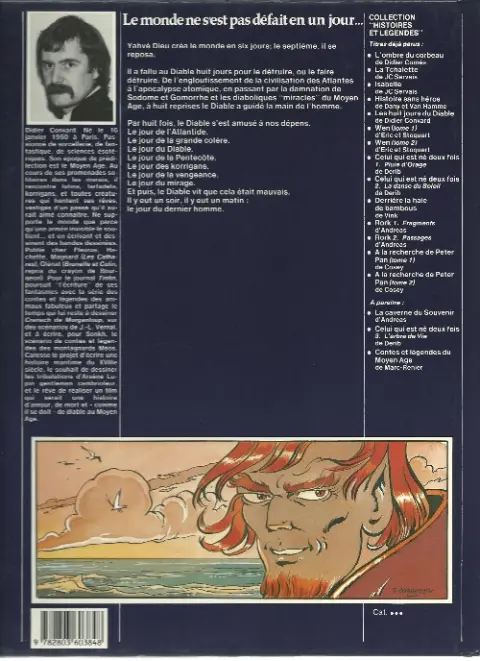 Verso de l'album Les Huit jours du diable