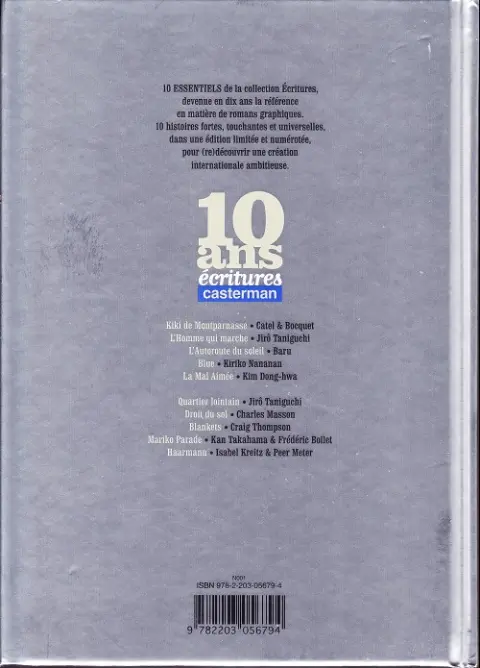 Verso de l'album La mal aimée