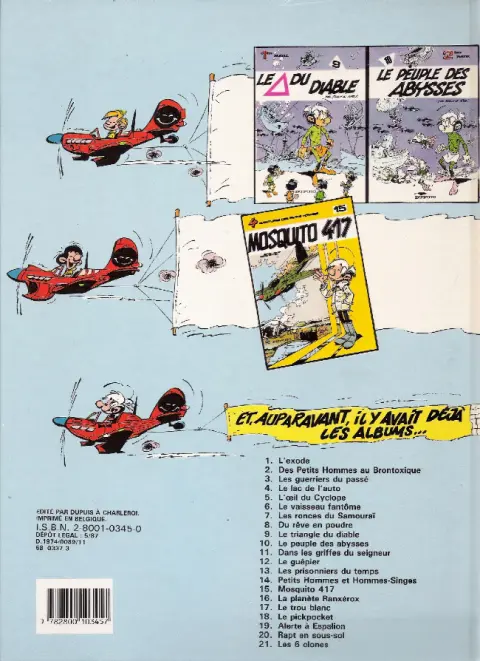 Verso de l'album Les Petits hommes Tome 1 L'exode
