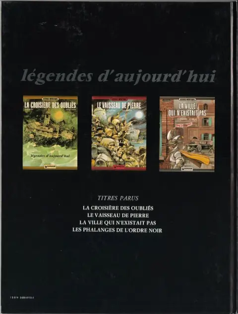 Verso de l'album La Ville qui n'existait pas