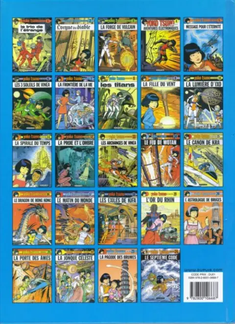 Verso de l'album Yoko Tsuno Tome 3 La forge de Vulcain