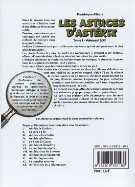 Verso de l'album Les Astuces d'Astérix Tome 2 Volumes XIII à XXIV