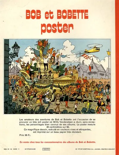 Verso de l'album Bob et Bobette Tome 156 Ce cher Barabas