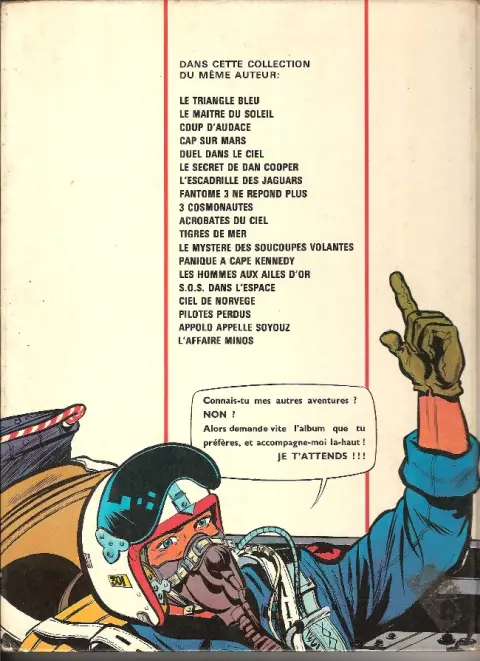 Verso de l'album Les aventures de Dan Cooper Tome 20 L'affaire Minos