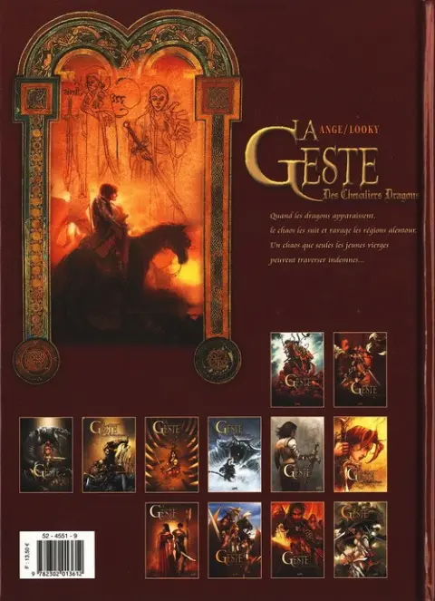 Verso de l'album La Geste des Chevaliers Dragons Tome 11 Toutes les mille et une lunes