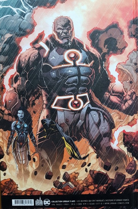 Verso de l'album Justice League La Guerre de Darkseid