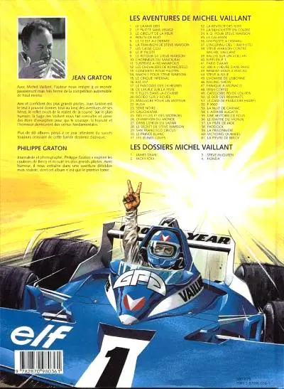 Verso de l'album Michel Vaillant Tome 61 La fièvre de Bercy
