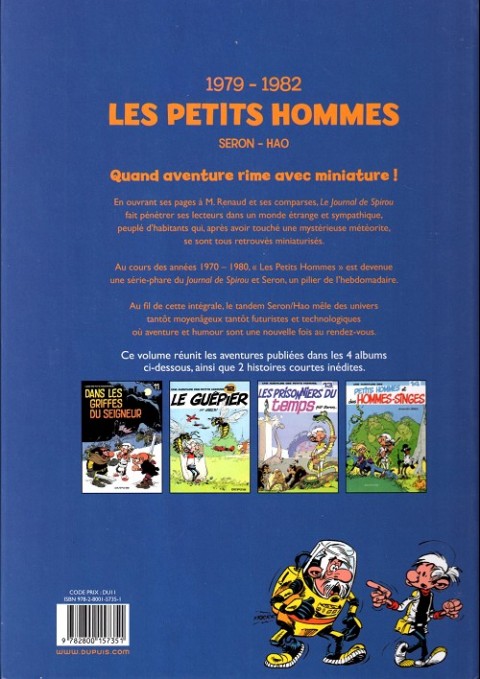 Verso de l'album Les Petits hommes Intégrale 1979-1982