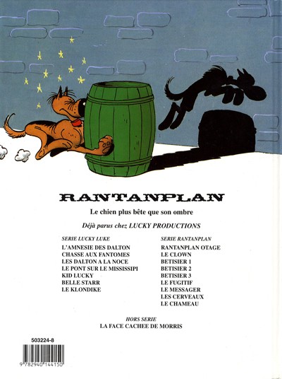 Verso de l'album Rantanplan Tome 11 Le chameau