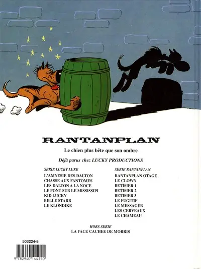 Verso de l'album Rantanplan Tome 11 Le chameau