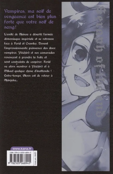 Verso de l'album Seraph of the End 12