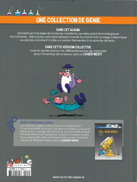 Verso de l'album La Collection Léonard Tome 35 Hi-Fi Génie