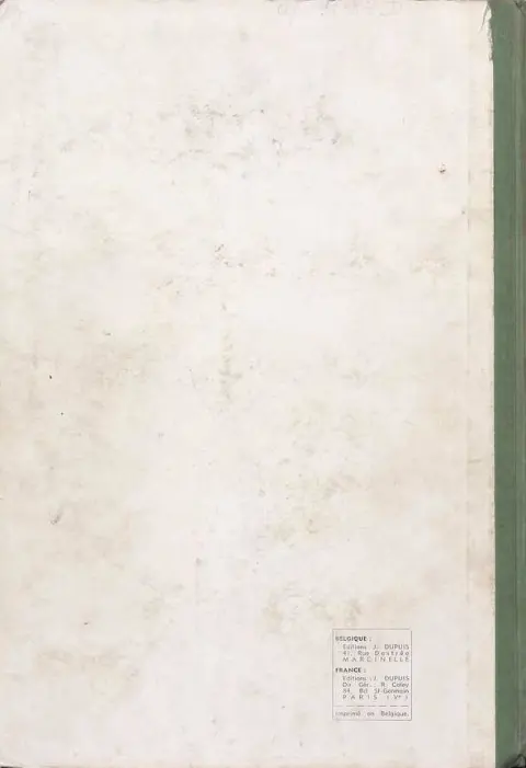 Verso de l'album Le journal de Spirou Album N° 24