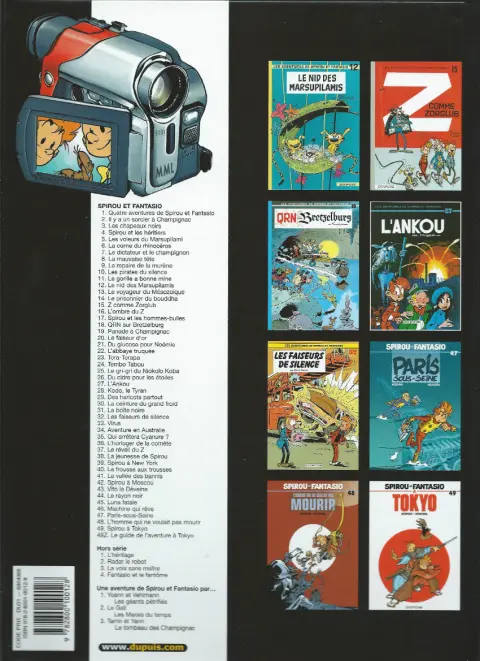 Verso de l'album Spirou et Fantasio Tome 10 Les pirates du silence