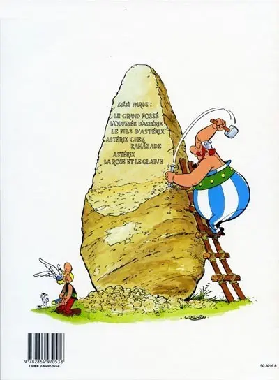 Verso de l'album Astérix Tome 29 La rose et le glaive