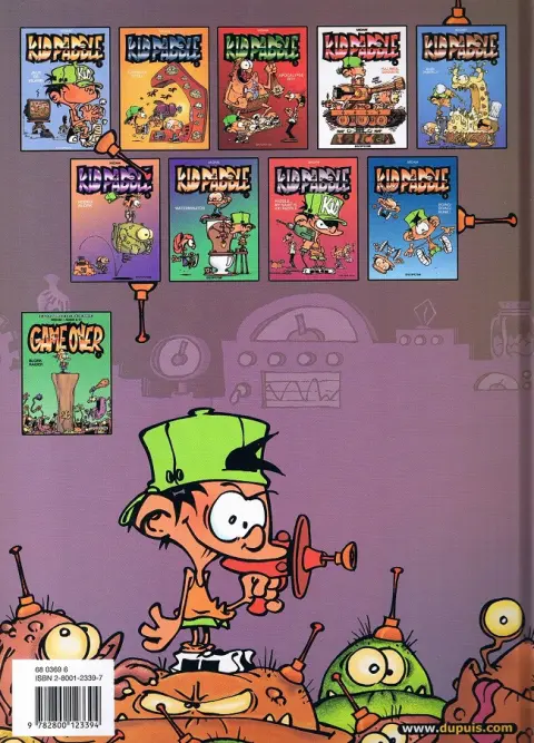 Verso de l'album Kid Paddle Tome 2 Carnage total