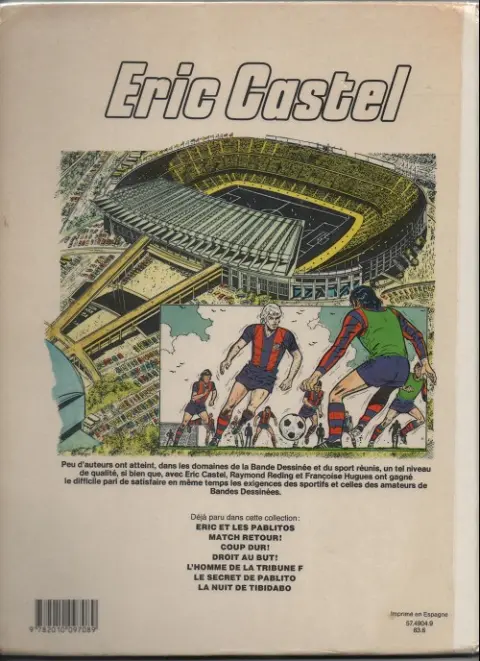 Verso de l'album Eric Castel Tome 3 Coup dur !