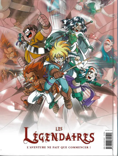 Verso de l'album Les Légendaires Tome 1 La pierre de Jovénia