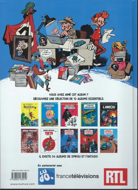 Verso de l'album Spirou et Fantasio Tome 27 L'Ankou