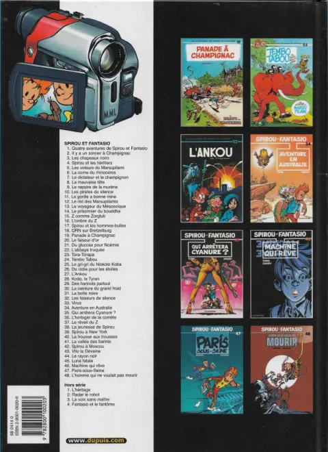 Verso de l'album Spirou et Fantasio Tome 18 QRN sur Bretzelburg