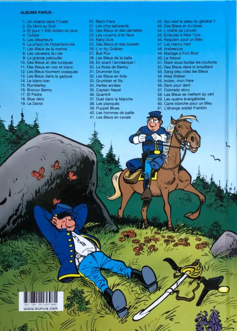 Verso de l'album Les Tuniques Bleues Tome 49 Mariage a Fort Bow