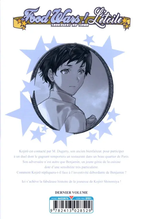 Verso de l'album Food Wars ! L'étoile 8