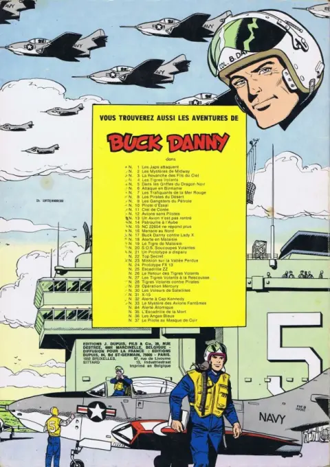 Verso de l'album Buck Danny Tome 11 Ciel de Corée