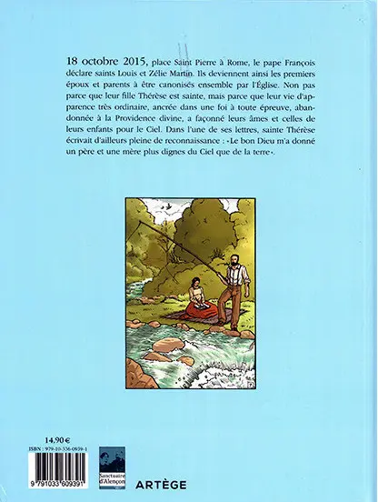 Verso de l'album Louis et Zélie Martin Plus dignes du Ciel que de la terre