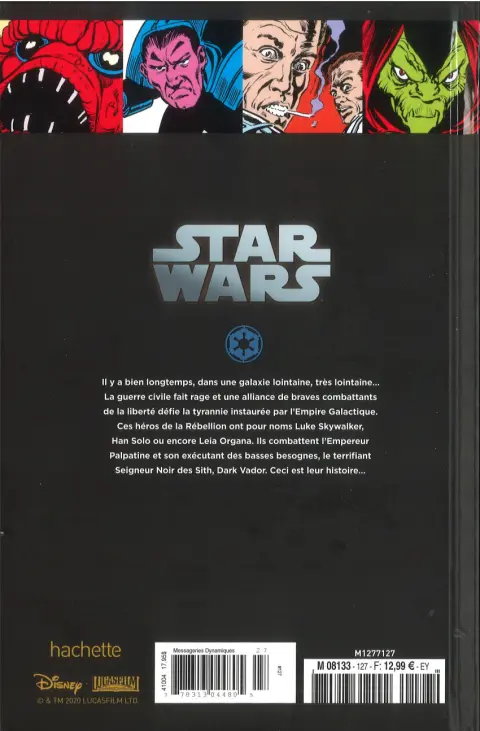 Verso de l'album Star Wars - Légendes - La Collection Tome 127 Star Wars Classic