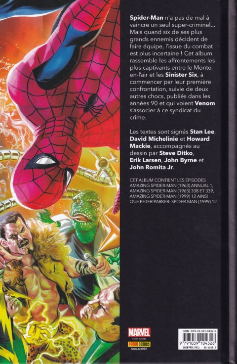 Verso de l'album Spider-man VS. Tome 3 Spider-man VS Les Sinister Six
