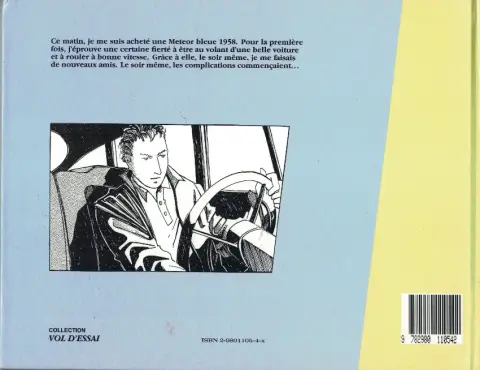 Verso de l'album Ma météor bleue