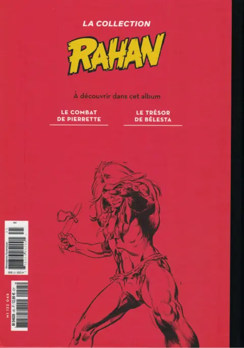 Verso de l'album Rahan La Collection (Hachette) Tome 45