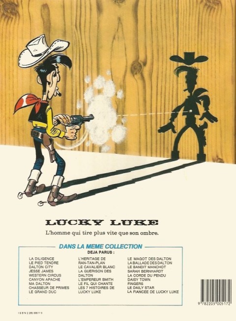 Verso de l'album Lucky Luke Tome 37 Canyon apache