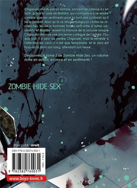 Verso de l'album Zombie Hide Sex 2