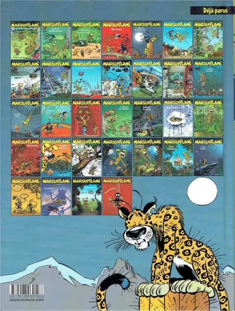 Verso de l'album Marsupilami Tome 4 Le pollen du Monte Urticando