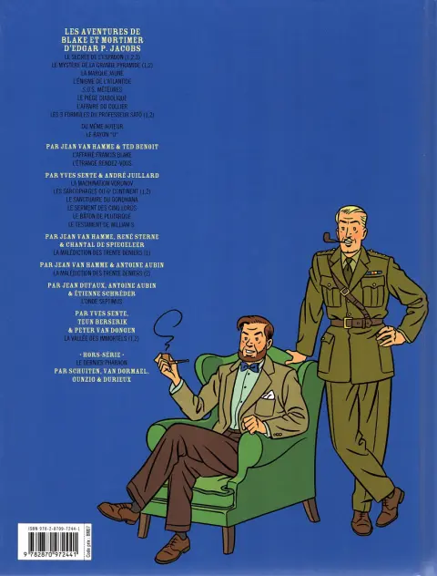 Verso de l'album Blake et Mortimer Tome 25 La Vallée des Immortels - Tome 1 - Menace sur Hong Kong