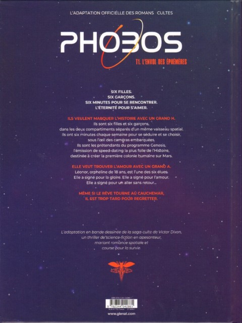 Verso de l'album Phobos Tome 1 L'envol des éphémères