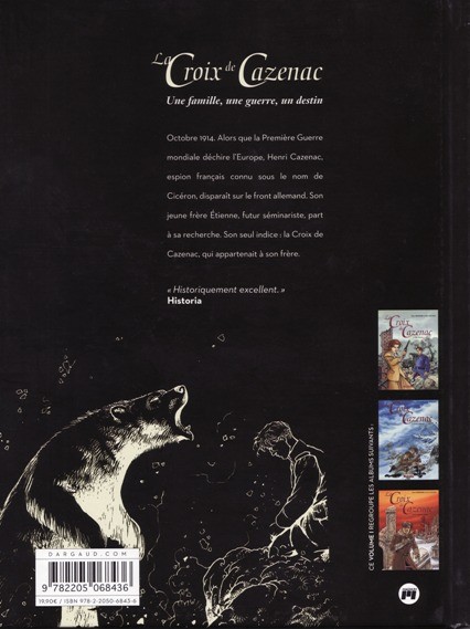 Verso de l'album La Croix de Cazenac L'intégrale du cycle de l'Ours