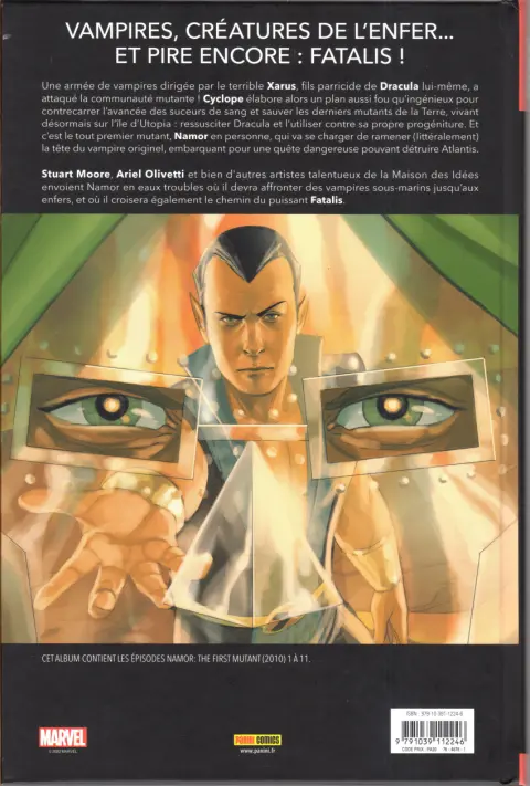 Verso de l'album Namor - Le premier mutant