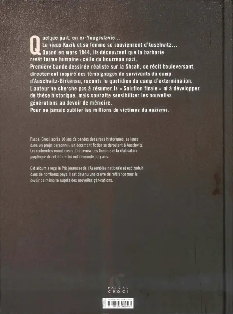 Verso de l'album Auschwitz