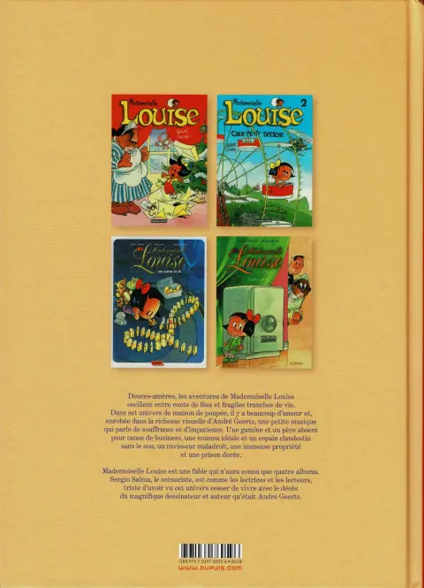 Verso de l'album Mademoiselle Louise Intégrale 1993-2009