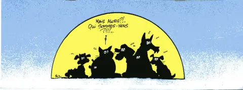 Verso de l'album On n'est pas des chiens ! 40 strips canins