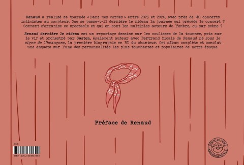 Verso de l'album Renaud derrière le rideau